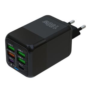 Cargador rápido de 6 puertos USB <span class=keywords><strong>tipo</strong></span> C PD 150W Cargador rápido para <span class=keywords><strong>IPhone</strong></span> 15 16 para Samsung Xiaomi Huawei <span class=keywords><strong>Honor</strong></span> cargador USB para teléfono móvil - Product Image 1