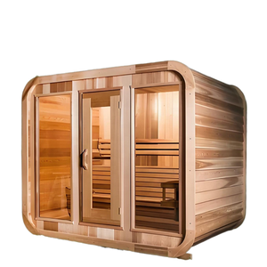 Sauna exterior para 8 personas, seca y húmeda, con accesorios. - Product Image 1