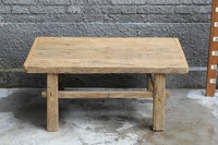 Table basse rétro japonaise, table basse, style chinois ancien, en bois naturel, rustique