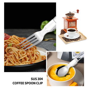 Folding Design Cutlery Sets Stainless Steel Foldable Knife <b>Fork</b> Spoon for Travelling - Product Image 5