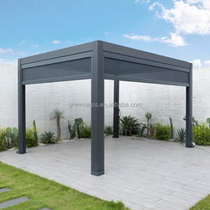 Thiết kế hiện đại ngoài trời cơ giới nhôm pergola đồ nội thất sân vườn pergolas gazebos ô loại tán gazebo summerhouses - Product Image 2