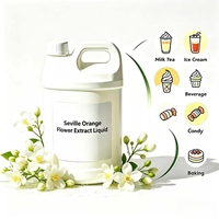 Extrait concentré liquide de fleur d'oranger de Séville naturel, étiquette propre, sans additifs artificiels, pour usage alimentaire, boisson et industriel