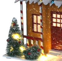 Modèle de maison de village en papier populaire 2026, maison de bonbons, magasin, décoration de Noël familiale, mini jouet de construction, cadeau très vendu, ornement