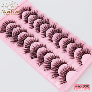 Abestyue 3d Anime10pair rosa custodia finti consigli Naturels Vegan arricciatura striscia ciglia Sztuczne Rzesy <span class=keywords><strong>Ipek</strong></span> Kirpik all'ingrosso - Product Image 6