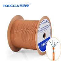 Câble Ethernet Cat7 SFTP 600 MHz 10 Gbit/s 23 AWG en Cuivre Pur Blindé Gaine LSZH Boîte de 305 m Vente en Gros Usine