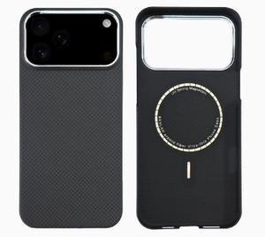 Coque magnétique ultra-fine pour iPhone 16 Pro avec cadre <span class=keywords><strong>d</strong></span>'appareil photo argenté électroplaqué et revêtement magnétique <span class=keywords><strong>ambre</strong></span> pour recharge sans fil - Product Image 1