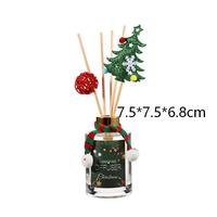 Ensemble de bougies parfumées et diffuseurs à bâtonnets de Noël, Décoration de Noël, Coffret cadeau aromatique, Décoration de table, Cadeau de fêtes, Vente en gros