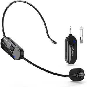 2.4G cuffie Wireless professionali a lungo raggio microfoni Cordless per spettacoli in chiesa o giornali insegnanti notizie Reporter