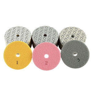 4-дюймовые настраиваемые <span class=keywords><strong>3</strong></span>-ступенные Алмазные полировальные диски, мраморные гранитные терраццо, полировальные колодки - Product Image 6