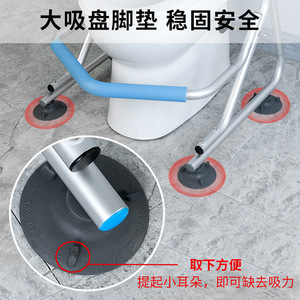 Ricof Toilet Grab Bar Adjustable Suction <b>Cup</b> Safety Rail For Elderly Bathroom Support - Product Image 5