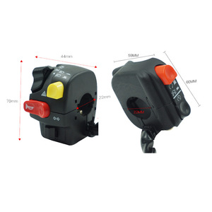 Interrupteur universel modifié pour guidon de moto, commande de phare, de klaxon et de clignotants - Product Image 1