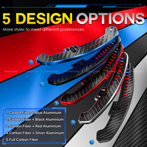 Levas de cambio magnéticas de fibra de carbono TDD LED para Seat Leon Cupra Formentor Leon ST, levas de cambio para volante - Product Image 3