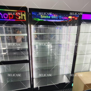Có thể khóa thuốc lá cửa hàng trưng bày cửa hàng bán lẻ nhôm hiển thị trường hợp với màn hình hiển thị đầy đủ màu sắc kính hiển thị tủ trưng bày - Product Image 6