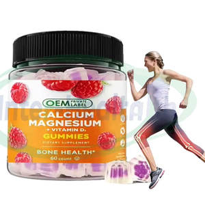 Ausreson Calcio Magnesio Zinc Vitamina D3 B12 Vitamina K2 Relleno Gominolas Suplemento dietético Calcio Magnesio Relleno Gomitas - Product Image 1