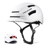 Usine directe 2023 meilleure vente chaude casque de vélo de route urbaine avec pare-soleil à lumière rechargeable LED