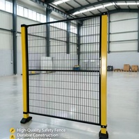 Clôture modulaire en treillis soudé pour atelier, barrière de sécurité pour robot, cloison de entrepôt, barrière d'isolation pour machines industrielles