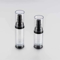 Bouteille pompe à sérum sans air transparente en plastique 15ml 30ml 50ml Bouteille vide de sérums sans air