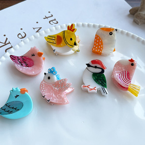 YJL Mini Pinces à Cheveux Mignonnes en Forme de Poulet de Dessin Animé, Petites et Adorables, Idéales pour <span class=keywords><strong>les</strong></span> Franges, Accessoires Capillaires en Gros - Product Image 4
