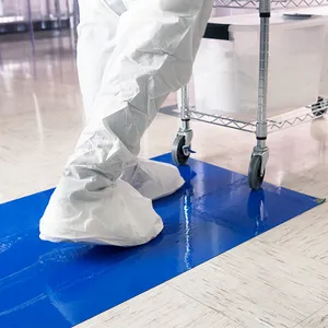 24X36 Multi-Layer Walk Off Hospital Disposable Blue Dust Anti Static Floor Sticky Mat For Clean Room