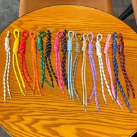 Cordon tressé coloré en nylon, porte-clés pour sac, cordon en paracorde noué, accessoires et composants de bijoux
