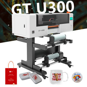 Impresora de inyección de tinta UV de alta precisión, superventas, pegatina CMYK + W + V con cabezal de impresión XP600, resolución de 600 ppp, precio bajo para Material flexible - Product Image 1