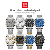 Montre à quartz OEM 2951 Elite-Class avec mouvement chinois et bracelet en acier étanche 3ATM pour un cadeau spécial Fête des Pères