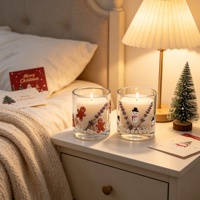 Bocaux en verre pour bougies en gros, personnalisables avec logo OEM pour les boutiques de cadeaux, les fabricants de bougies et la vente au détail de fêtes.