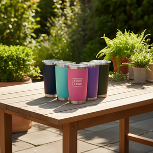 Gobelet isotherme en acier inoxydable à double paroi de 20 oz, design minimaliste, pour le bureau, les voyages, l'extérieur, ou comme cadeau, OEM/ODM - Product Image 2