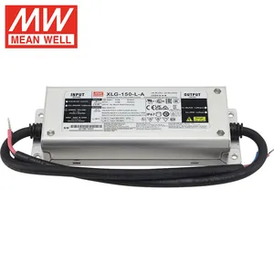 Meanwell XLG-150-L-A 150 Wát điện liên tục dẫn lái xe cho IP65 24V LED Flood chiếu sáng 700mA 1050mA 120V