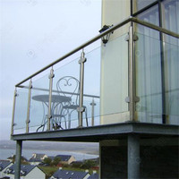 Système de balustrade en verre et acier inoxydable pour terrasse de villa, balcon, rénovation extérieure