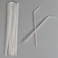 ECOLIFE Pailles à boire jetables compostables en PLA, diamètre 6mm/8mm/10mm, longueur 200mm, options de couleur et logo personnalisé pour la maison