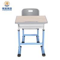 Mobilier scolaire primaire JS de haute qualité Bureau et chaise pour une place