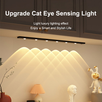 Applique murale LED ultra-mince de 60 cm avec détecteur de mouvement, design moderne pour armoires de cuisine et placards, nouvelle version