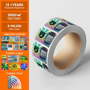 Laser tùy chỉnh an ninh ba chiều nhãn 3D ba chiều niêm phong Làm xáo trộn hiển nhiên an toàn ba chiều Sticker - Product Image 2