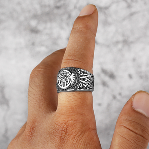 Bague Vintage en Acier Inoxydable Plaqué Or 14K, Griffe d'Ours Viking, Odin Nordique, Unisexe, Tendance Hip Hop Gothique Punk, Durable - Product Image 5