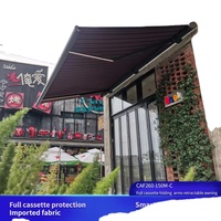 Toldo Retráctil Motorizado Eléctrico Newhoo con Control Remoto, Toldo para Patio Exterior, Impermeable y Anti-UV para Jardín y Terraza