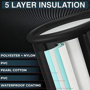 Material de 5 capas Durable Nylon PVC Capa de aislamiento portátil Inflable Deportes Recuperación Bañera de hielo Bañera plegable para adultos - Product Image 6