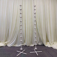 LEDA Ensemble de colonnes à ballons chromées or rose gonflables pour décoration de mariage et de fête avec pompe à air électrique et tuyau