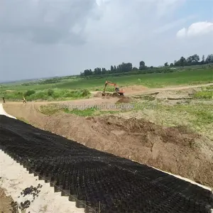 सड़क मिट्टी स्थिरीकरण के लिए प्लास्टिक ड्राइववे हेडप ग्रेल ग्रिड जियोसेल बनाए रखने वाली दीवारों को बनाए रखने वाली दीवारें