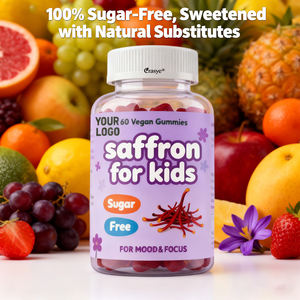 US EU ขายร้อน oem/odm gummies หญ้าฝรั่นสำหรับเด็กรองรับอารมณ์สงบและโฟกัสสารสกัดจากหญ้าฝรั่นพร้อมกาบาปราศจากน้ำตาลปราศจากกลูเตน - Product Image 4