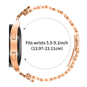 Correa de <span class=keywords><strong>Reloj</strong></span> Casual para <span class=keywords><strong>Mujer</strong></span>, Diseño de Trébol de 3 Cuentas, Acero Inoxidable Brillante, Universal de 20 mm - Product Image 3