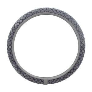 Housse de volant universelle scintillante, design écailles de poisson entièrement en strass, antidérapante pour voitures - Product Image 3