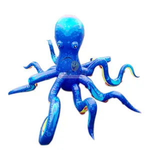 Giant PVC Octopus Quảng Cáo Động Vật Đồ Chơi Inflatable Octopus Cartoon Để Trang Trí Mô Hình Inflatable