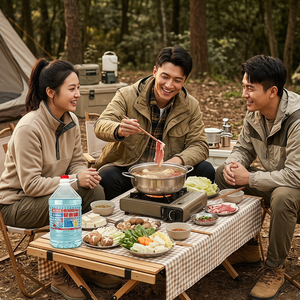 Réchaud à mazout écologique Deyanhaohuo à 6 brûleurs, portable, pour restaurant et camping, contrôle manuel de la température 85-100°C, 2 niveaux - Product Image 4