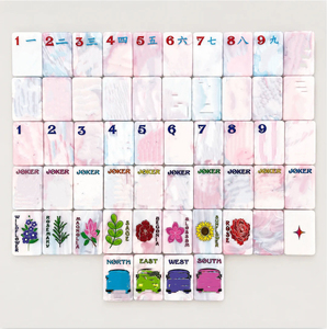 Grateful Dead X Mahjong Personalizzato SUNSHINE DAYDREAM TIE DYE PEARL <span class=keywords><strong>in</strong></span> Acrilico, Lussuoso Set Moderno Portatile per Intrattenimento American Mahjong - Product Image 2