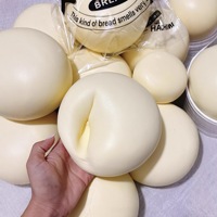 Jouet anti-stress à presser en forme de pain au lait extra-large, super moelleux et doux, à récupération lente, pour garçons de 6 mois