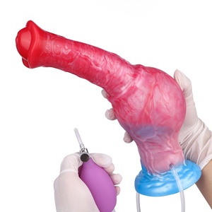 Dildo Inflable de Silicona con Forma de Alienígena, Grueso, con Eyaculación, para Masturbación Femenina, Juguete Sexual - Product Image 1