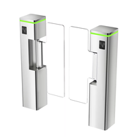 Barrière pivotante de luxe pour salle de sport avec lecteur de code QR, système de sécurité à reconnaissance faciale, anti-collision, fonctionnement bidirectionnel, garantie 3 ans