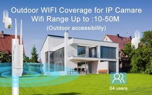 Enrutador inalámbrico para exteriores 4G de 300Mbps, equipo de infraestructura de antena integrada, cobertura 5G, función POE, ranura para tarjeta SIM de 24V, tipo CPE - Product Image 3