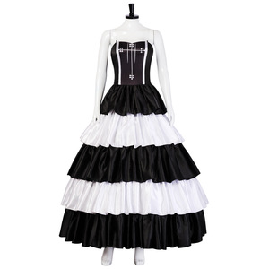 Robe de cosplay Perona One Piece, costume de princesse superposé noir et blanc pour Halloween et jeux de rôle d'anime - Product Image 1
